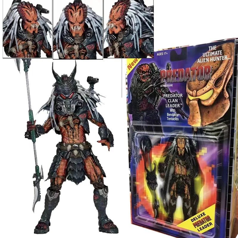 NECA Elder Predator Clan Leader Warrior Chief Action Figure Alien Predators Collectable Toys Birthday Christmas Gift