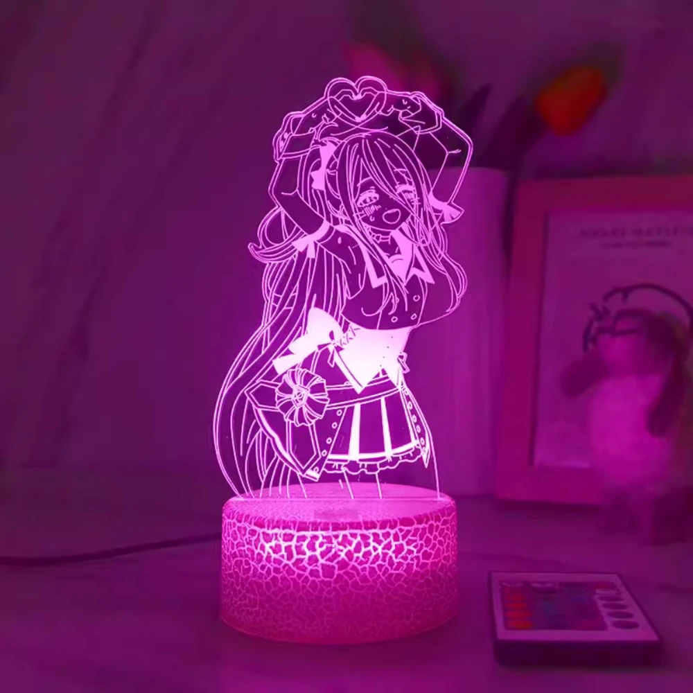 3D Azul Archive Night Light, Nightlight Acrílico, Abajur, Sexy Girl, Presente de Aniversário Criativo para Meninos, Meninas, Decoração de Casa, 7 Cores, 16 Cores