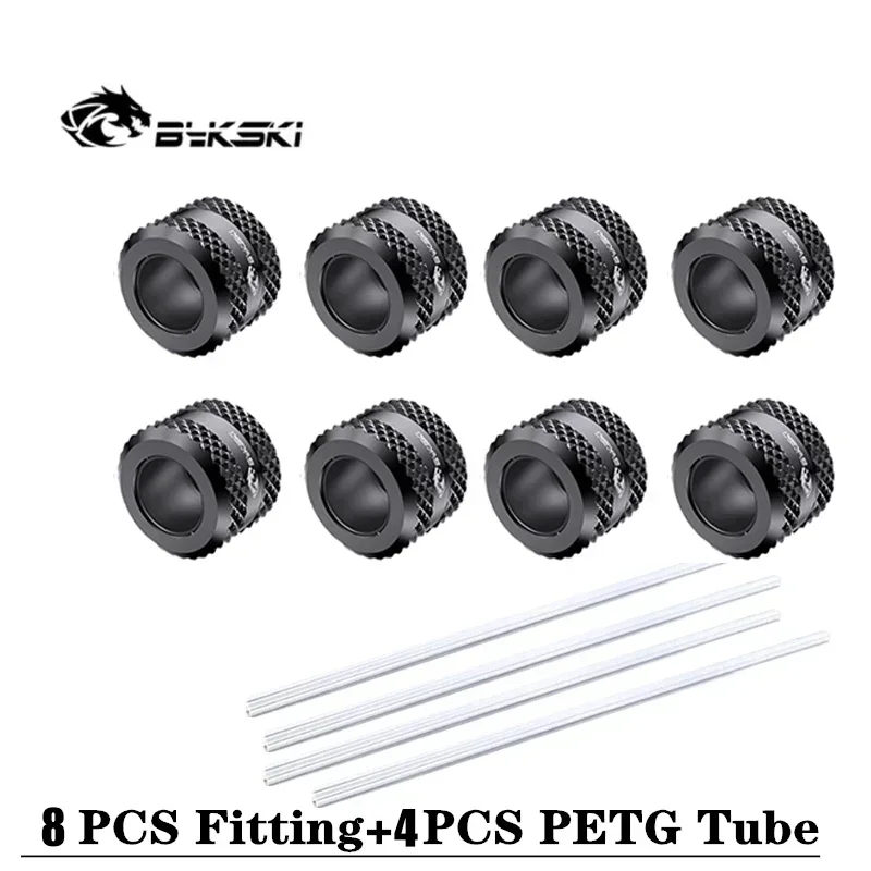 Bykski tabung keras fitting Combo OD12 14 16MM pipa keras untuk PC sistem pendingin air PETG kaku Tubing Conenctor