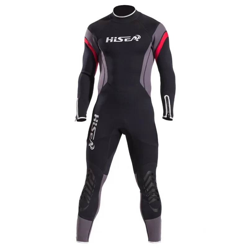 Hisea-男性用のフルウェットスーツ,非常に弾力性のある,サーフステッチ