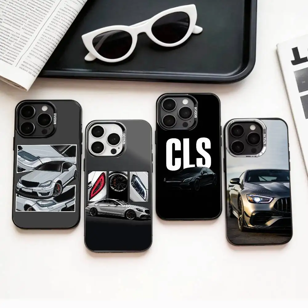 

D-DTM C-Cls 63 C-Car Phone Case For iPhone17,16,15,14,13,12,11 Plus,Pro Max Colored Silver Plated Inside Cover