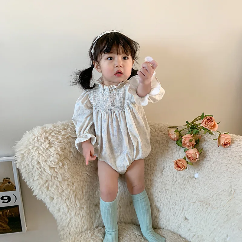 Monos de princesa coreana para niñas, ropa de bebé, moda Simple y encantadora, Primavera, novedad de 2024