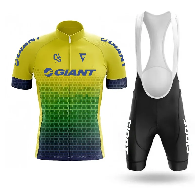 Giant Cycling Jersey for Men, Road Mountain Bike Shorts, Breathable Summer Clothing, Professional Uniform