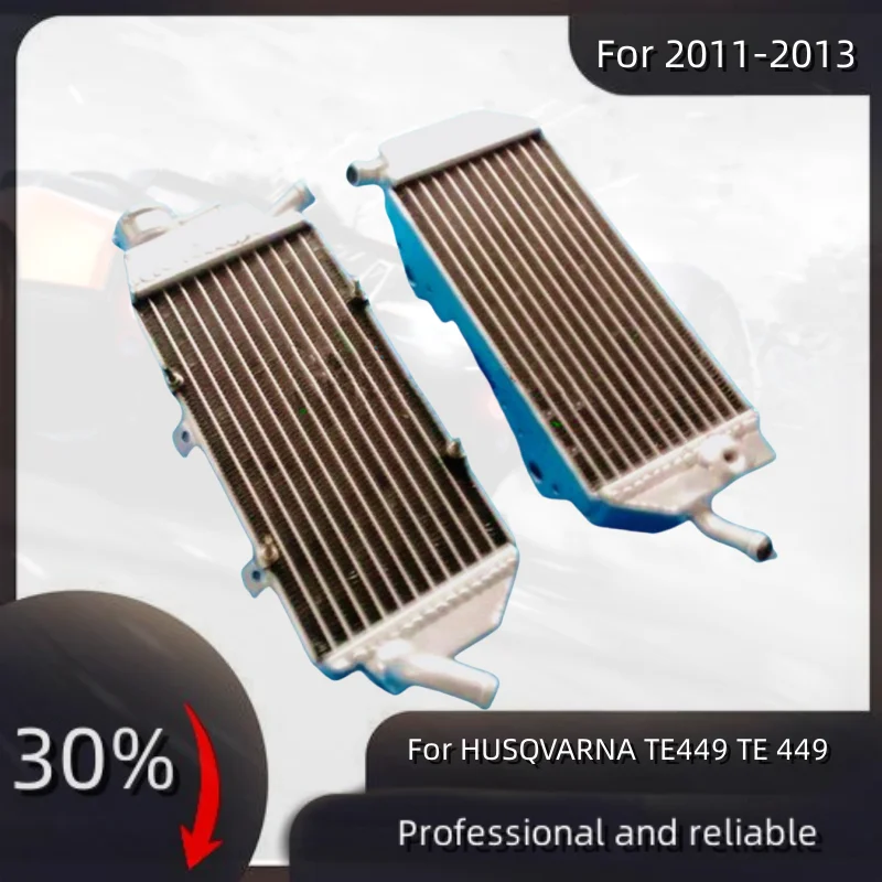 NEW L+R all Aluminum Radiator For 2011-2013 HUSQVARNA TE449 TE 449 Cooler Cooling Coolant 2011 2012 2013