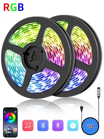 LED Strip Lights RGB 3535 ,5V 1M-30M,16 million colors, RGB , Led Strip Lighting Music Sync, Color Changing for Party Home