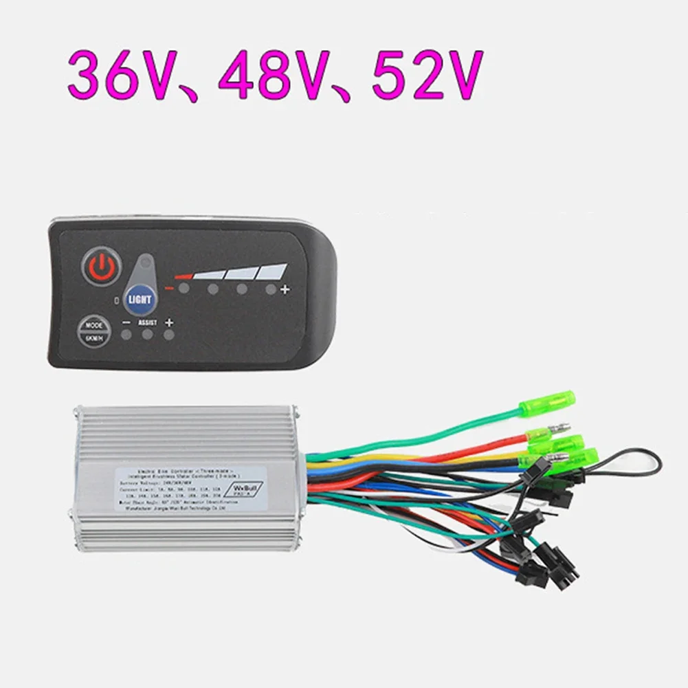 

36V 52V Ebike Brushless Controller with LCD Display Kit 10A 20A Power Range Reliable Performance for Electric Bicycle Systems