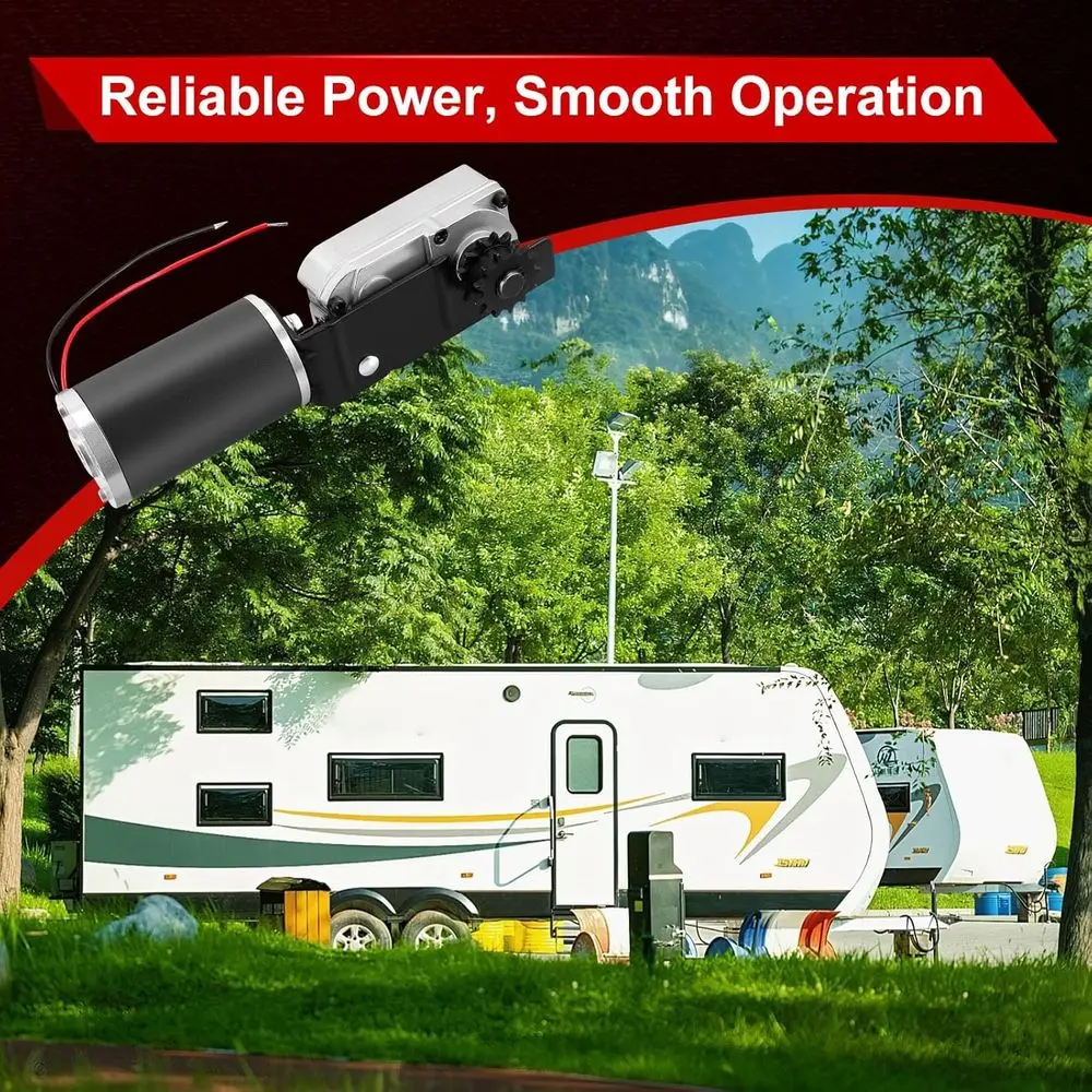 225008 RV انزلاق خارج المحرك والعتاد الإسكان متوافق مع BAL Accu-Slide كابل الشريحة خارج نظام 13 ضرس الأسنان لمقطورة RV #6