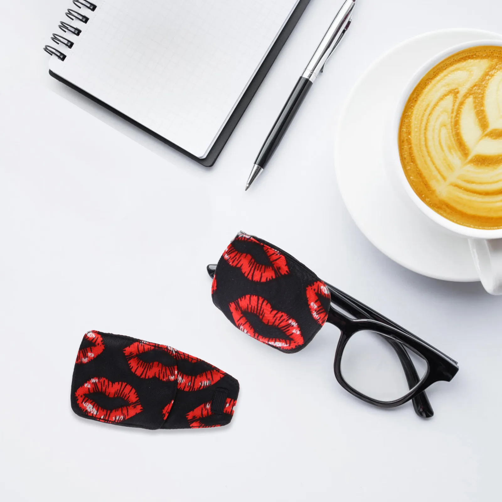 

Eye Patch for Glasses Silk Fabric Amblyopia Therapy Tool Comfortable Non Pressure Design Single Eye Cover for and Adults