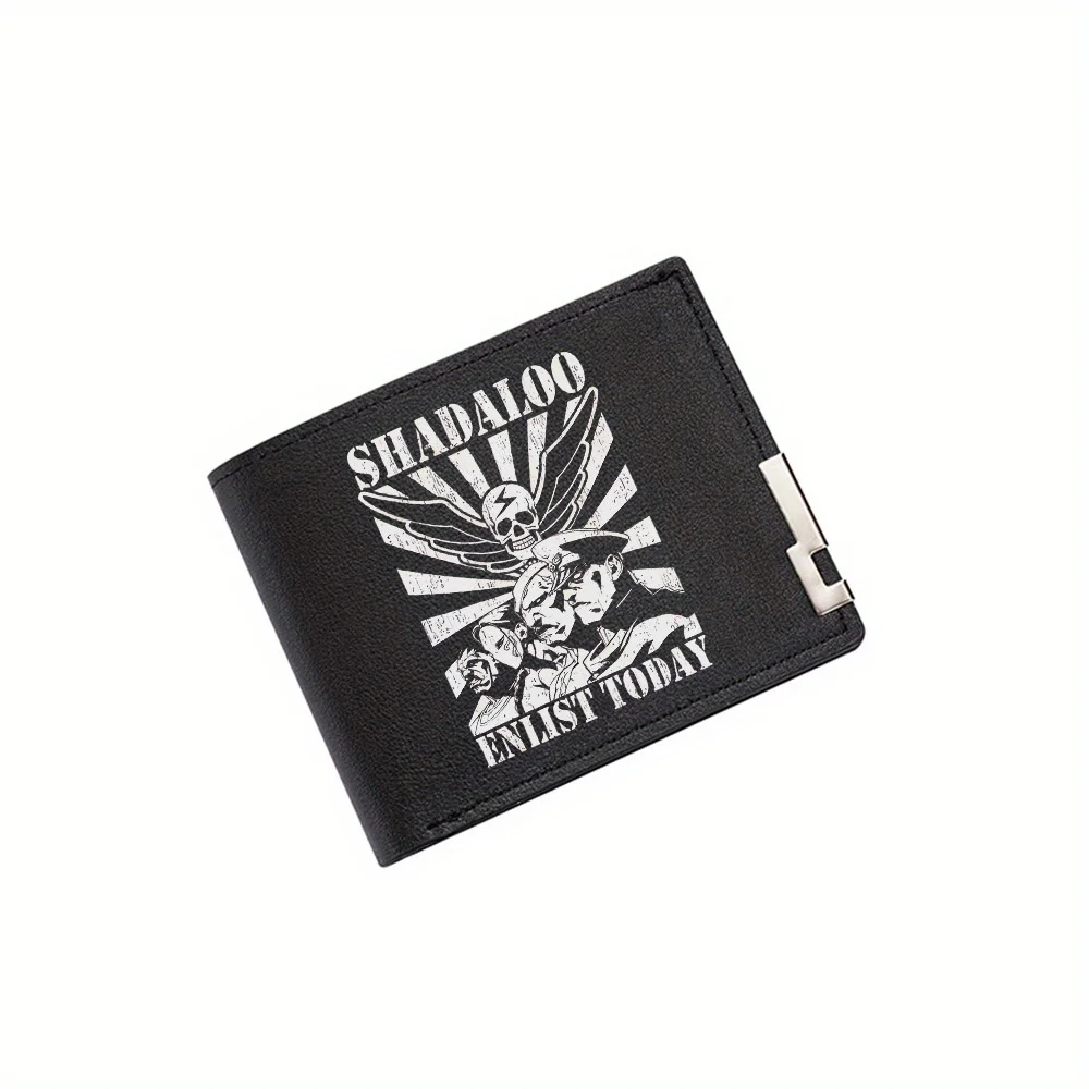 Schedelvleugels, aanduiding vandaag, gedurfde stijl Herenportemonnee Afdrukken Ontwerp Eenvoudig Modern Stijlvol Zakelijk Vader Vriendje Kerstmis L