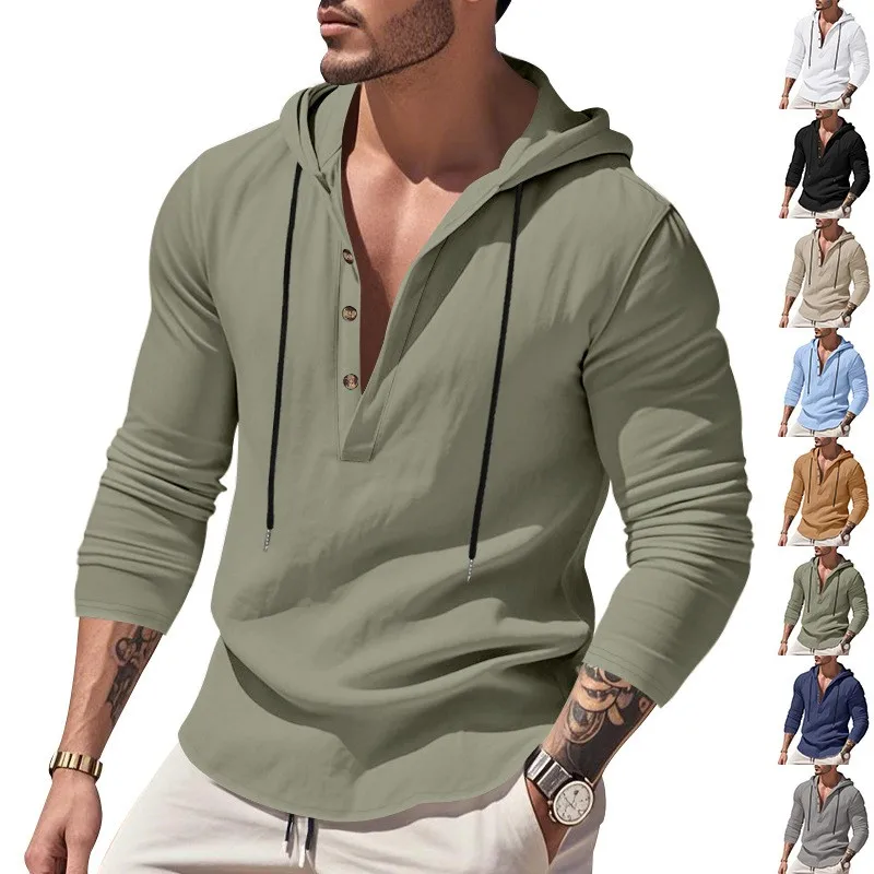 

Cosplay Costumes Hoodie Punk Solid Color Loose Fit Hooded Sweatshirt Drawstring Hood Long Sleeve Sweatshirt Khaki Gray White