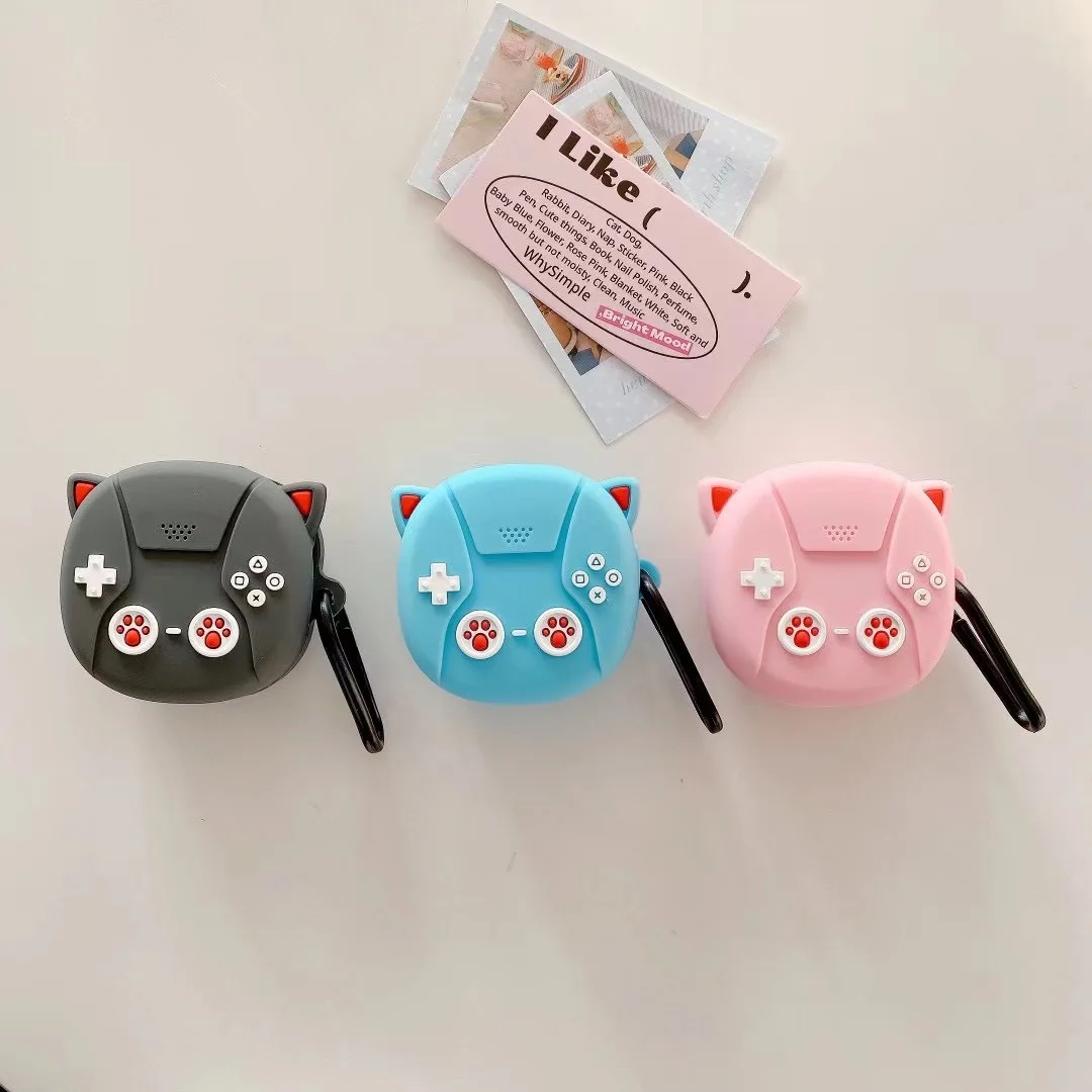 2023 nowość dla Samsung Galaxy Buds FE/Buds 2 pro/Buds Live/Buds pro/Buds 2 pudełko do ładowania 3D Cute Cartoon gry silikonowe do FE case