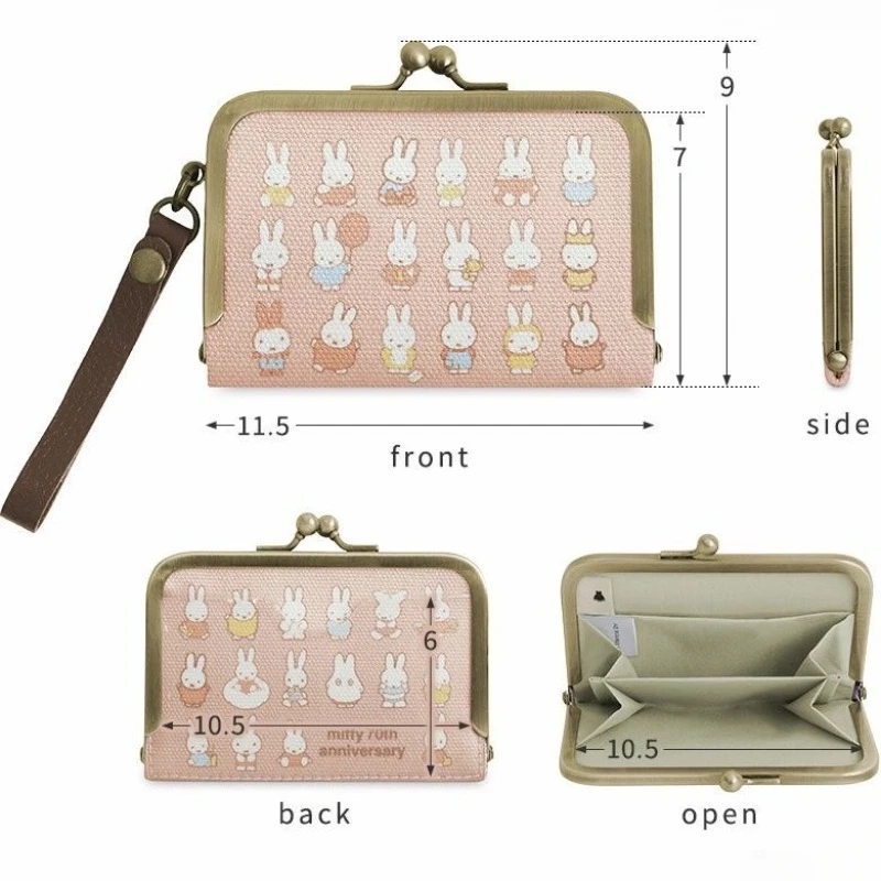 

Miffy Anime Cartoon Kawaii Large-capacity Card Bag Long Zipper Multi-functional Storage Bag Student Girl Birthday Gift