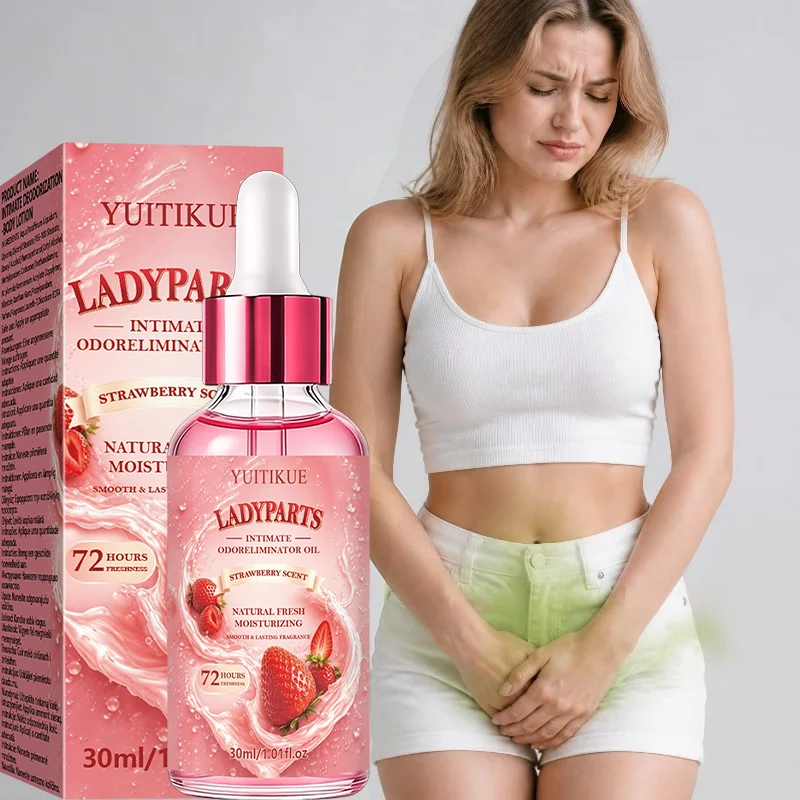 YUITIKUE Intimate Moisturizing Oil 30ml - Strawberry Scent Feminine Care Body Essential Oil