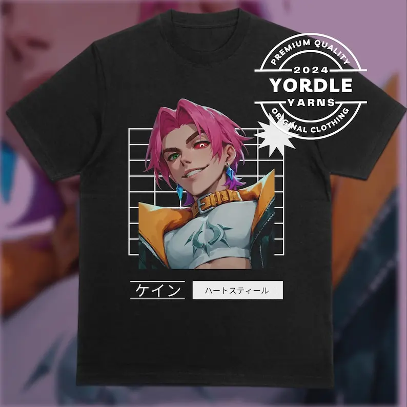 

Рубашка Heart steel Kayn, в японском стиле, Fanart, игровая рубашка