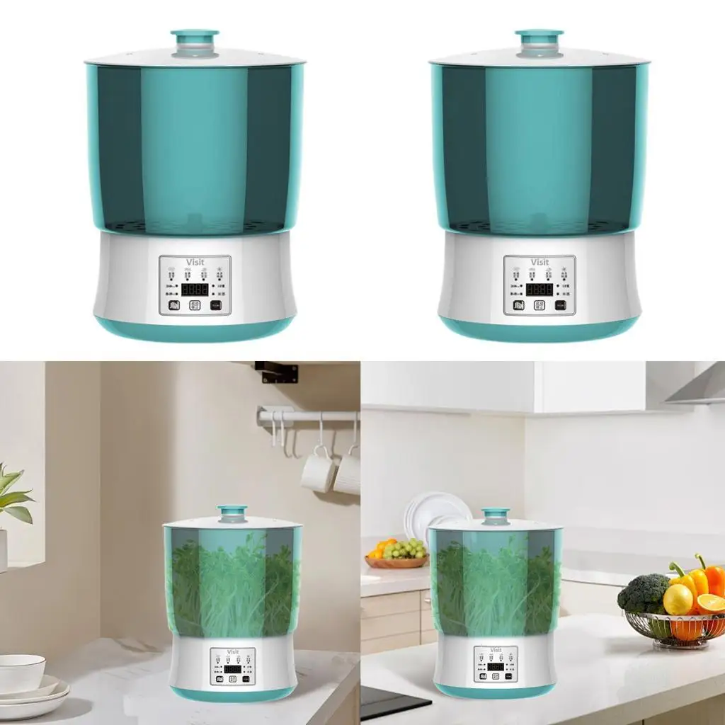 

Bean Sprouts Machine Automatic Sprouts Growing Kit Natto Yogurt Maker LED Time Display for Wheatgrass Mung Bean Wheatgrass