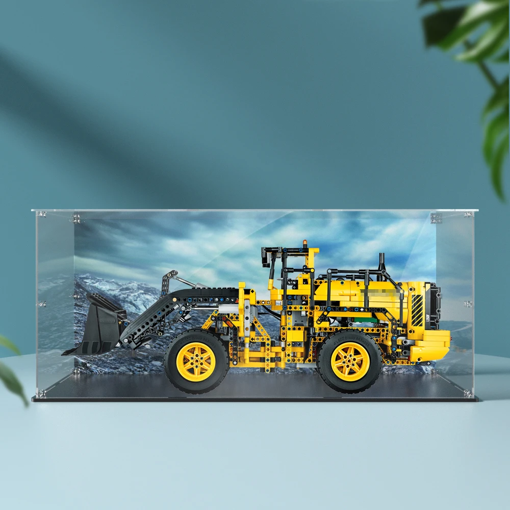 Acrylic Display Box for Lego 42030 L350F Wheel Loader Dustproof Clear Display Case (Toy Bricks Set not Included）