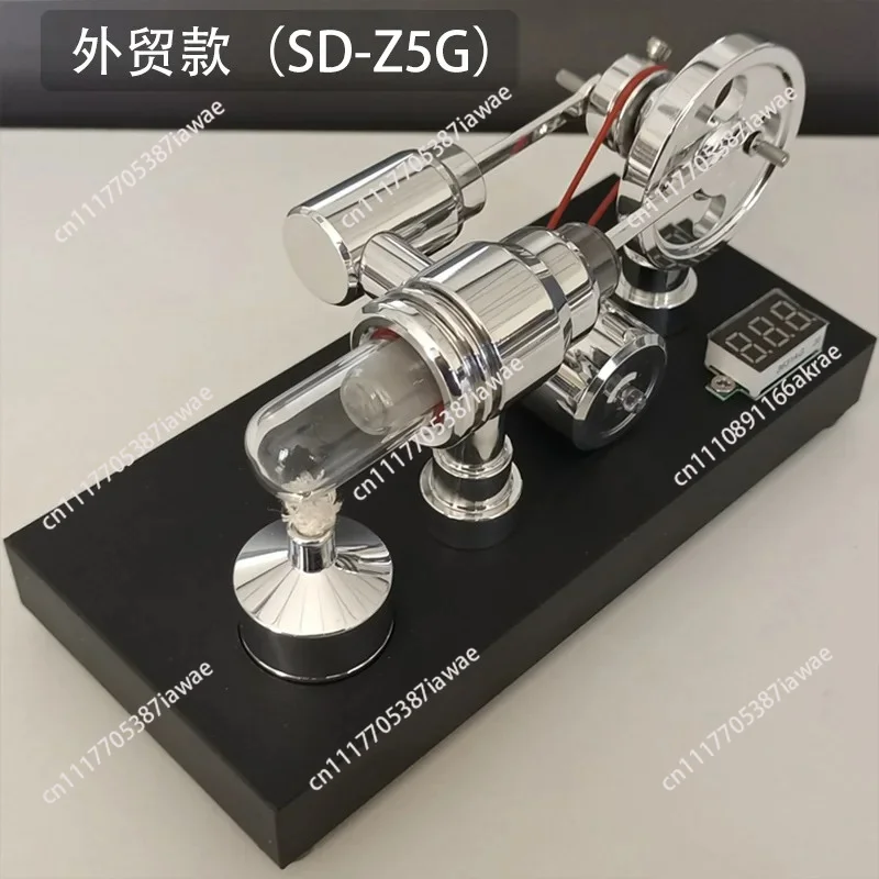engine star ring engine generator DIY engine with voltmeter USB mirror polishing
