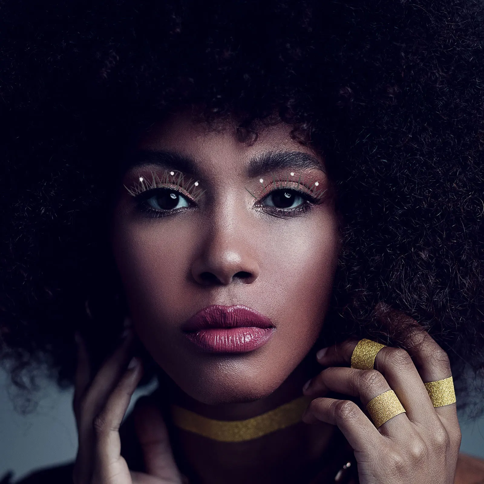 رموش مانغا من اللؤلؤ الصناعي رموش اصطناعية مجعدة طبيعية دراماتيكية ناعمة ومريحة للحفلات التنكرية مرحلة ماكياج رموش صناعية #3