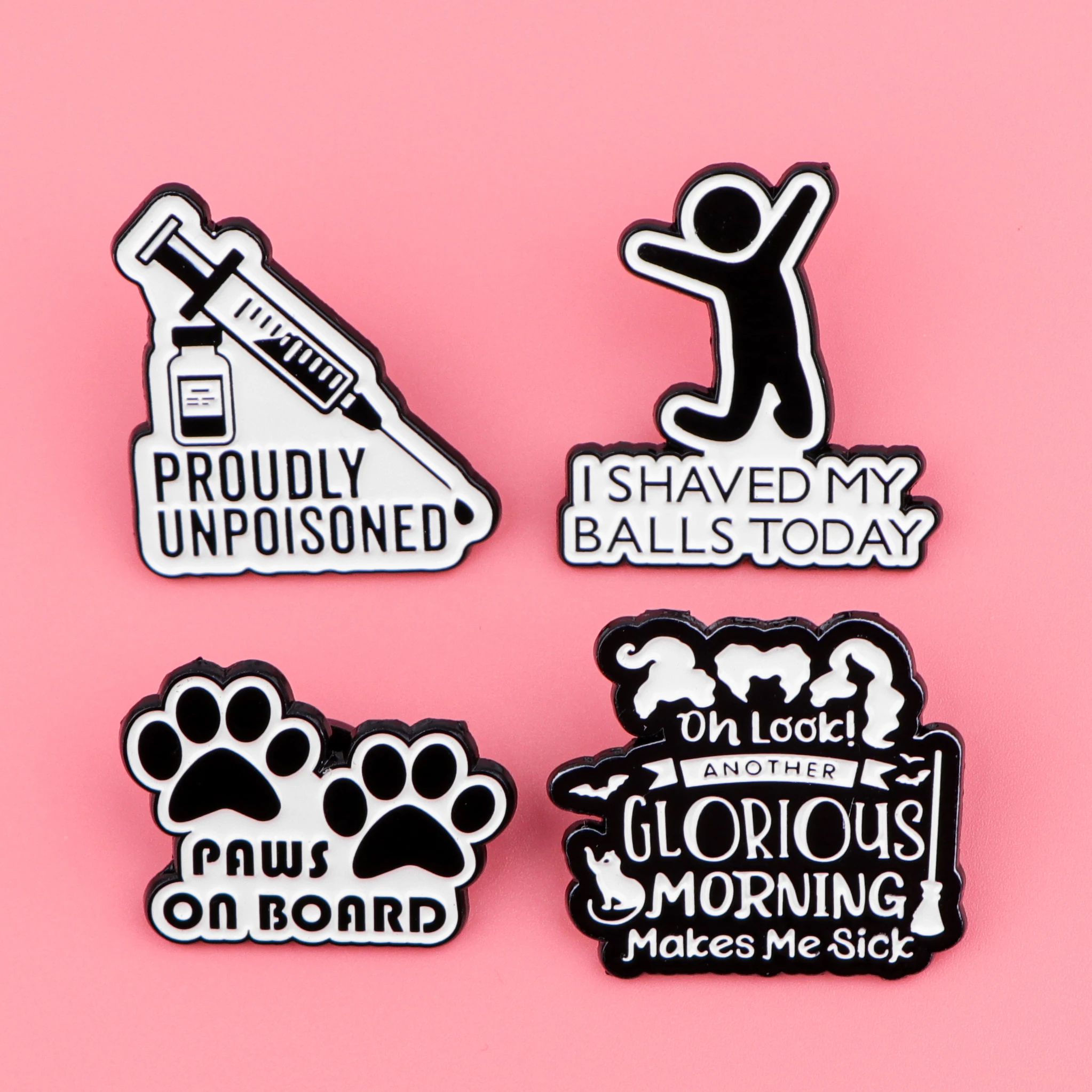 Funny Quotes Enamel Pin Witch Brooches for Women Men Lapel Pin Backpack Bags Badges Christmas Gifts Clothing Accessories image 6