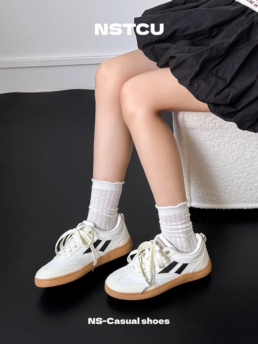 

Lightweight Breathable Casual Shoes Women's Summer New StyleNSTCU Thin Design Sports Board Shoes Korean Style Cross Buckle