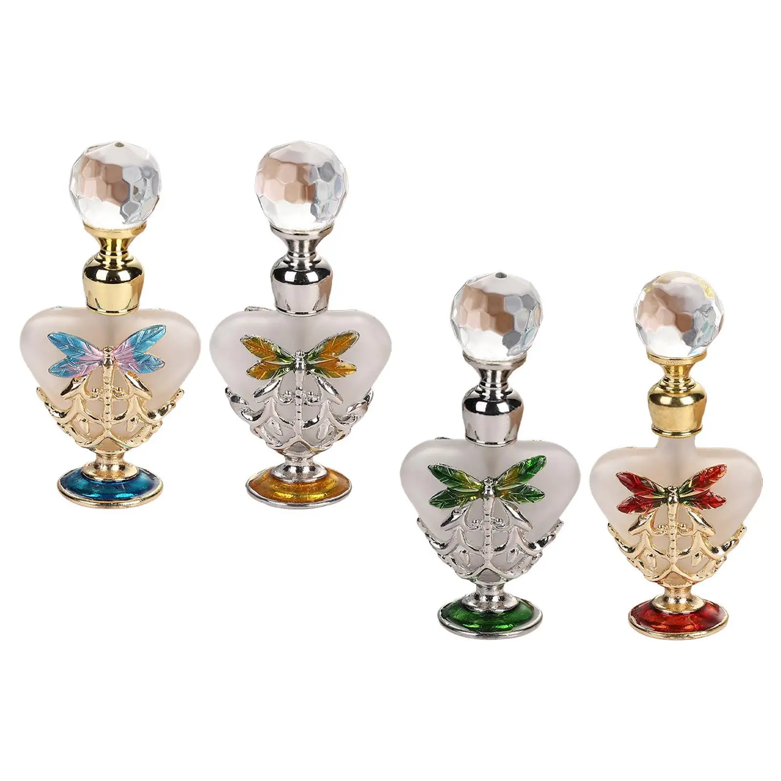 زجاجة عطر مزخرفة، زجاجة زيت عطري، حاوية فارغة مزخرفة