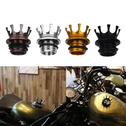 Motorcycle Aluminum Fuel Tank Cover Right-hand Thread Reservoir Crown Oil Cap Gas For Harley Touring Softail Sportser 883 1200