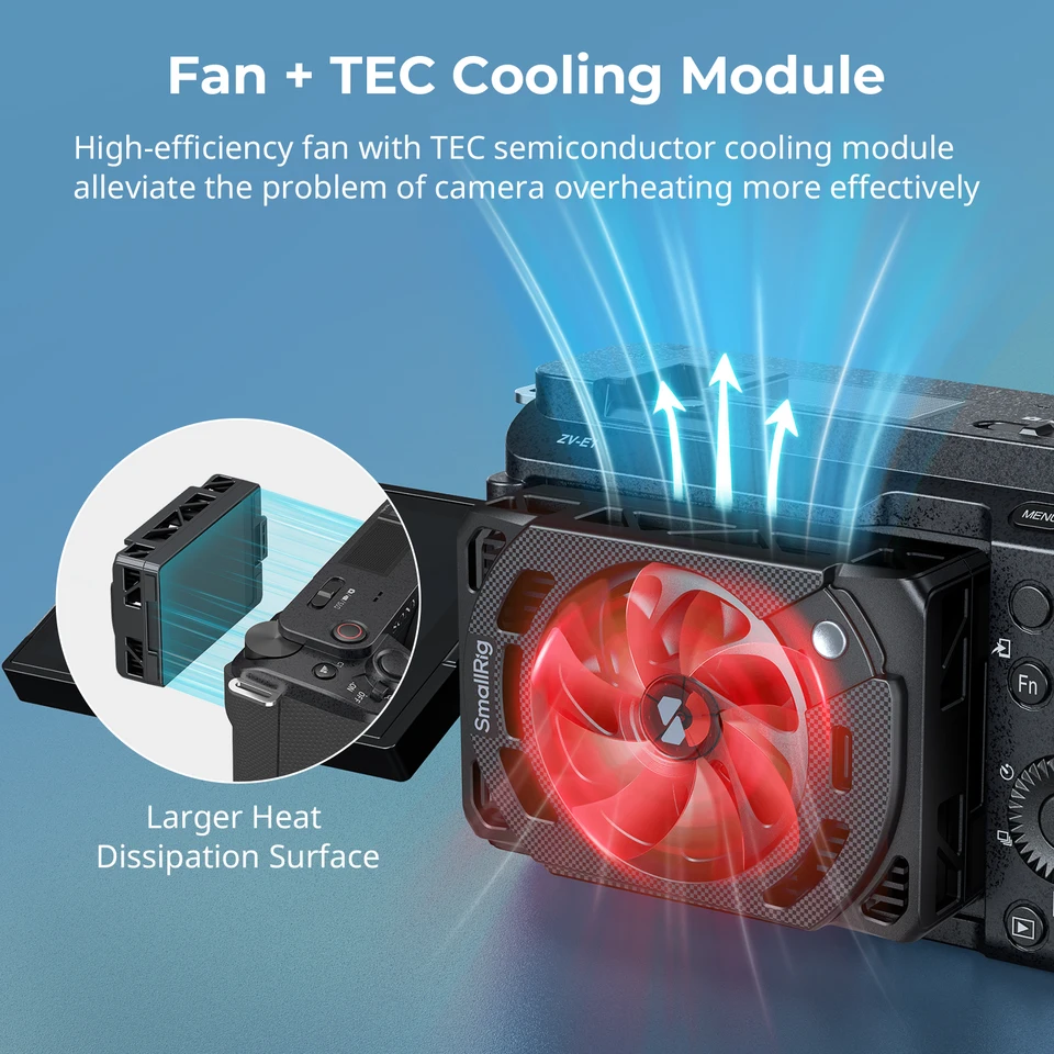 【新品】SmallRig Cooling Fan対応カメラ用冷却ファン SmallRig TEC冷却ファン 5152 ソニー用