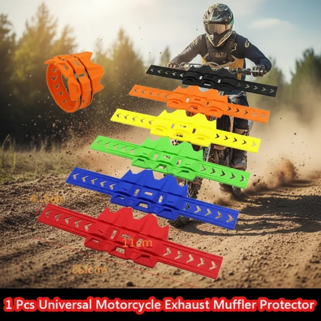 Motorrad-Auspuff-Schalldämpfer, Schutz, Edelstahl, 1-teiliges Zubehör