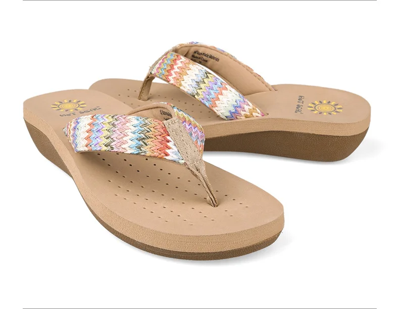 New Summer Style Flip-flops for Women\'s Bohemian Holiday Style Slope Sand Sandals Slippers Women