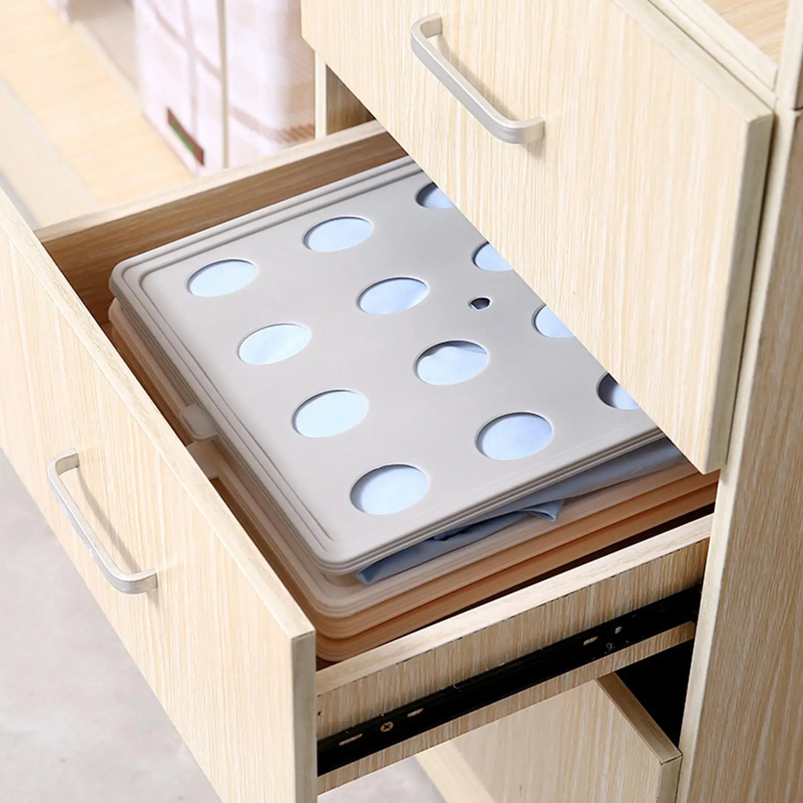 Clothing Organizer 5-piece Bedroom Storage Boards Tshirt Organizer For Closet Storage For Laundry Wardrobe Basement Garage RV