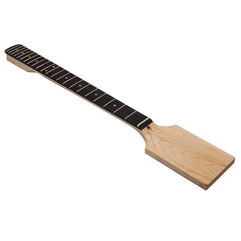 Matte Finish Paddle Shaped Electric Guitar Neck 22 Fret Maple Wood Handle DIY Guitar Accessories Replacement Part