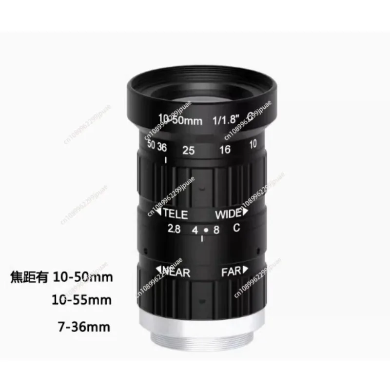 C Mount Manual Zoom Camera Lens Varifocal Focal Length 5-12mm 7-36mm 10-50mm 10-55mm Machine Vision Industrial Camera Lens