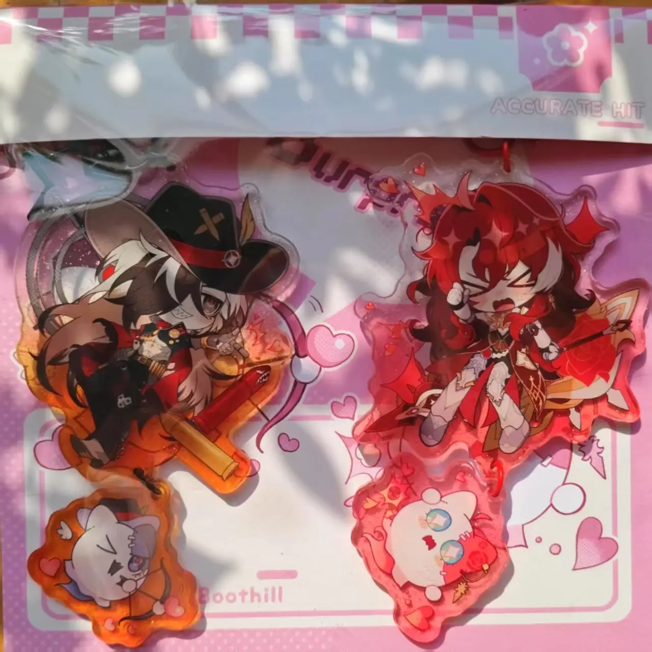 LLavero de Anime Argenti para mujer, llavero acrílico Boothill para hombre Honkai Star Rail, colgante, accesorios de adorno, regalo para Amiga
