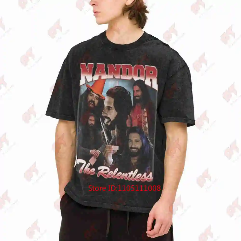 Nandor The Relentless Vintage Washed Tee Pure Cotton T-Shirt
