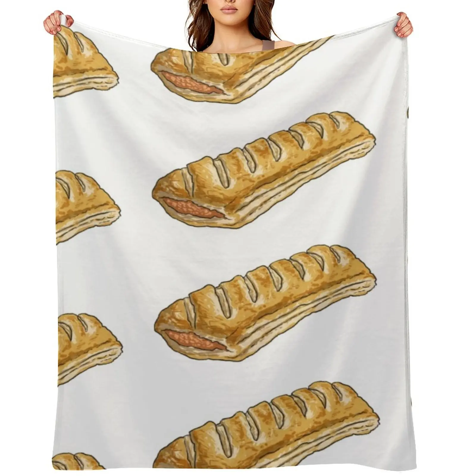 

Sausage Roll Throw Blanket wednesday Baby Decorative Beds Travel Blankets