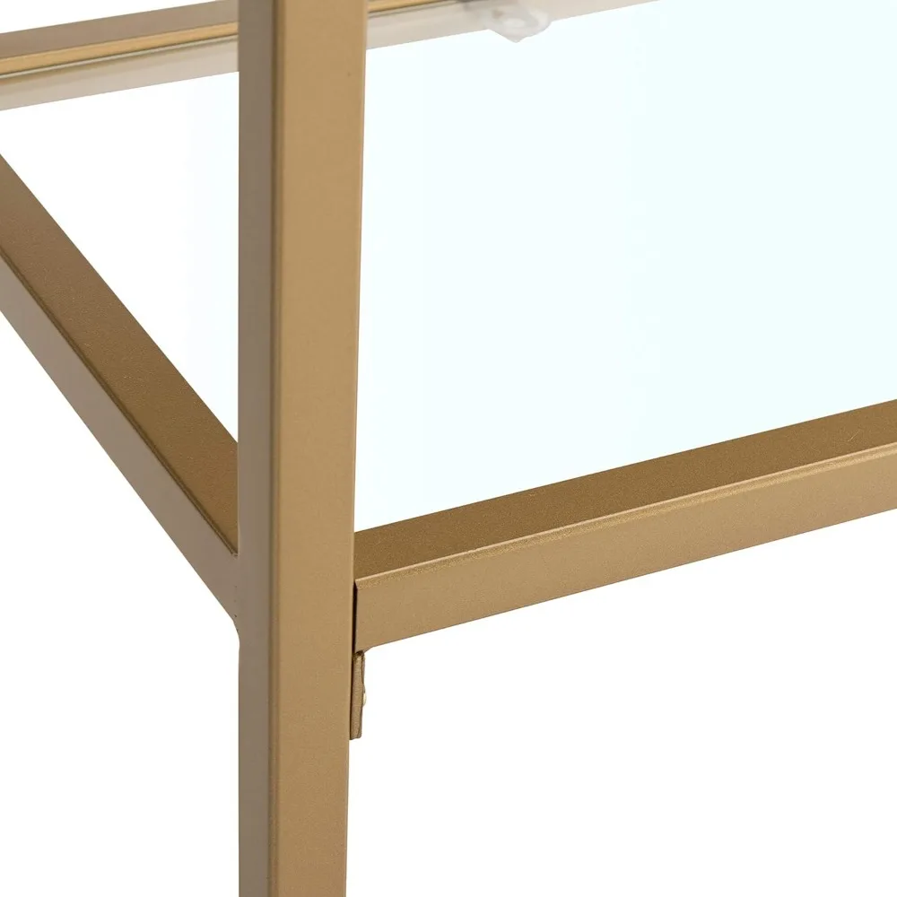 Home Collection-Etagere de 4 niveles, Slater, dorado