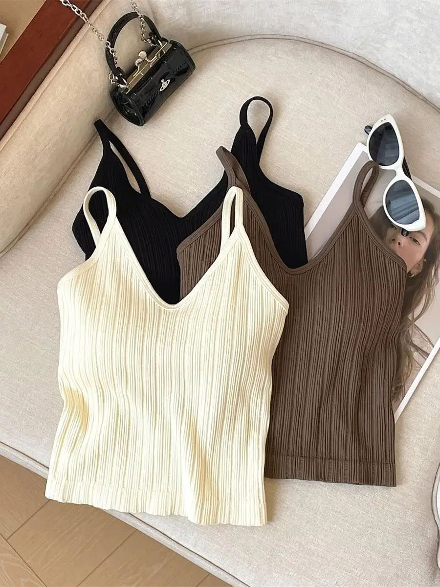 conjunto-de-duas-pecas-feminino-top-regata-sem-costas-sexy-e-modelador-com-bojo-para-uso-interno-e-externo-camada-base