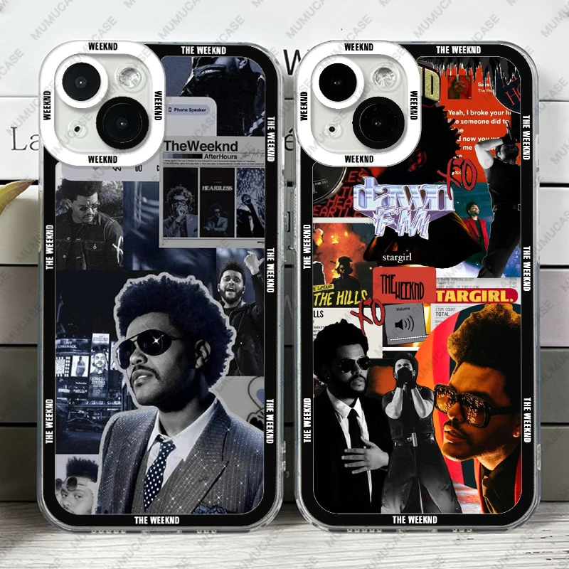 Case For iPhone 14 13 12 11 Pro Max Mini XS X XR SE 7 8 Plus Soft Cover The Weekend Sticker Art