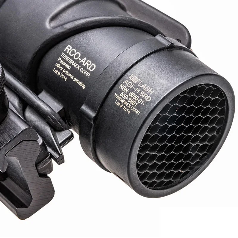 Tactical Airsoft Weapons 4X32 Scope 4x Magnifier KillFlash Red Dot Sight Lens Protector for Rifle Hunting MLOK Rail Cover