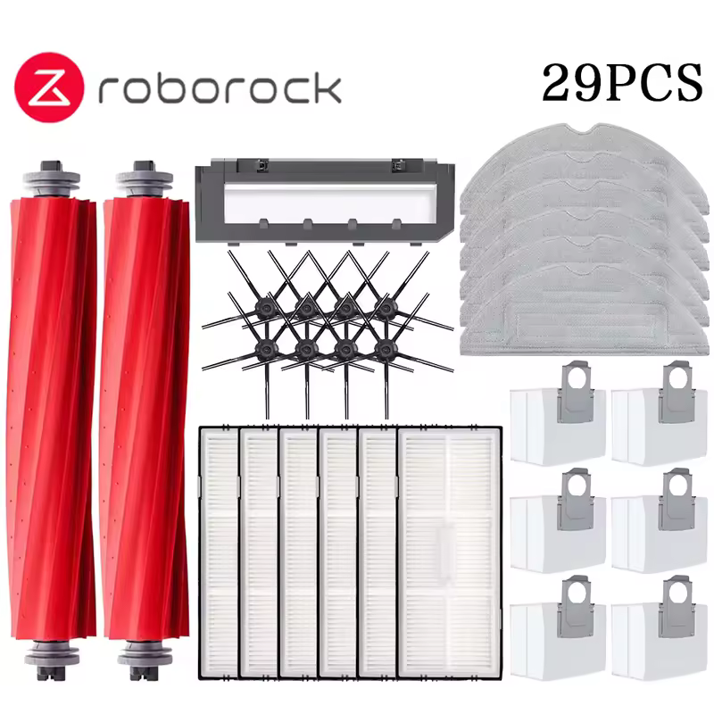 Main Side Brush Mop Hepa Filter Dust Bag Cleaning Rolling Brush Roborock S7 Maxv Ultra S7 Pro Ultra Robot Vacuum Accessories - Image 19