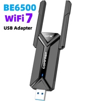 COMFAST WiFi 7 USB Adapter 2.4G/5G/6GHz BE6500 Adaptador WiFi7 802.11be Free-Drive Network Card USB 3.0 Dongle WPA3 Win10/11