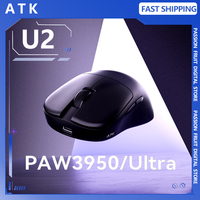 NEW ATK BlazingSky U2 Wireless Gaming Mouse 3mode PAW 3950 Ultra Double 8k 44g Lightweight E-sports Mouse Custom PC Accessory
