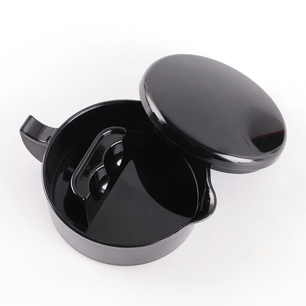 

Ink Bucket with Cover Plates Drawing Delicate Calligraphy Fountain Accessory Chinese Inkstone Traditional