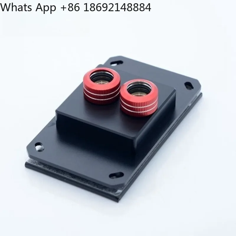 Computer CPU water cooling head jet type black high temperature resistant POM upper cover supports AM4