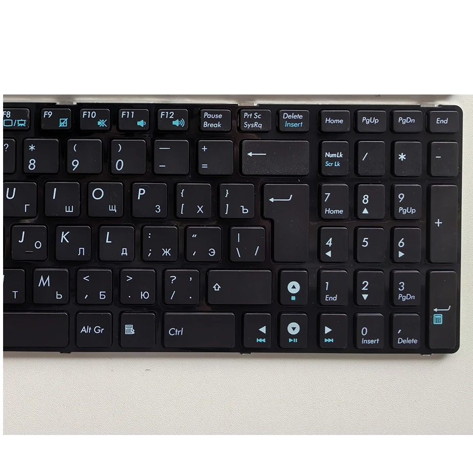 RU No Backlit Black Laptop Keyboard for ASUS N61J/V X53S N53S K53S K55D A53S K52J A52J X55V X54H