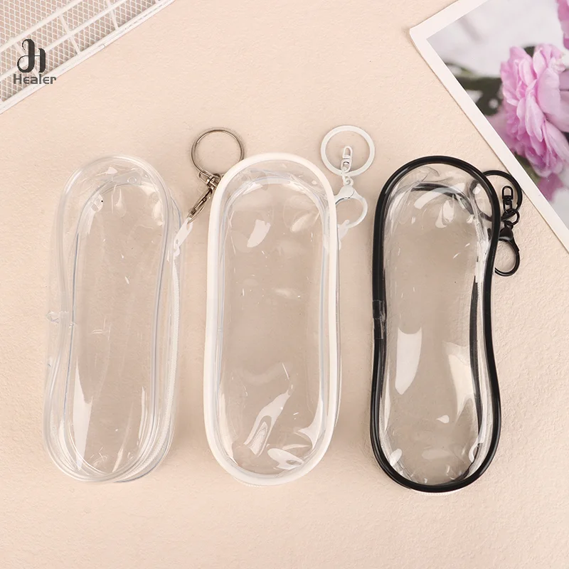 1:8 1:12 Doll Storage Bag Transparent Thicken Organizer Doll Dustproof Case Mystery Box Keychain Earphone Storage Bags