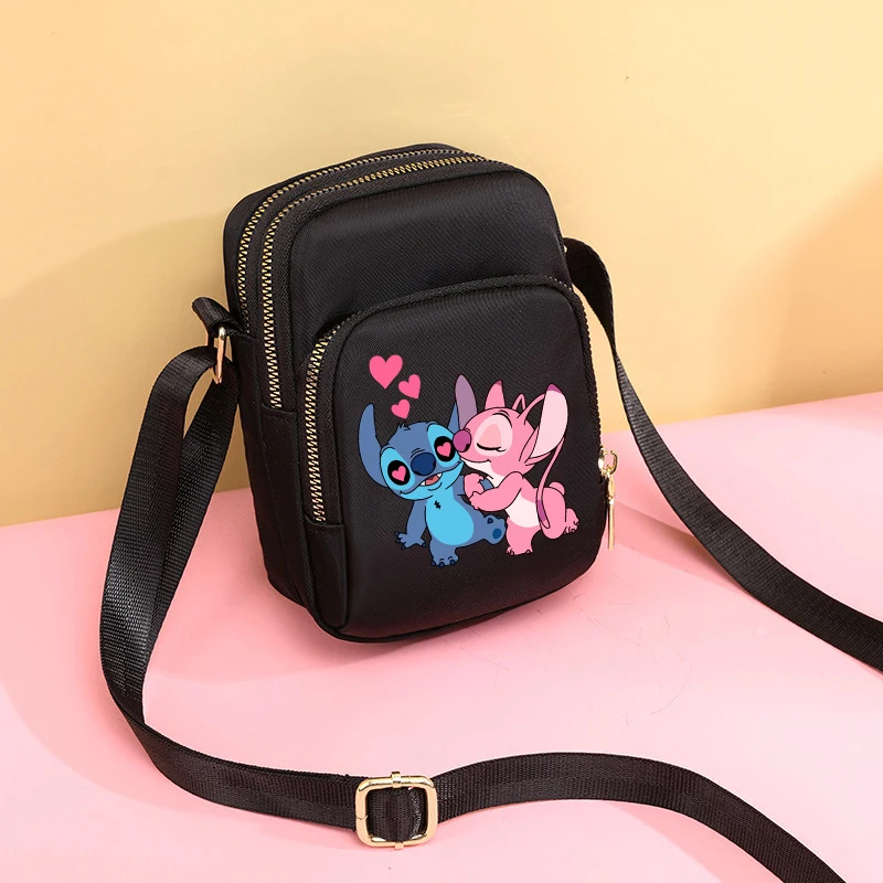 Disney Lilo&Stitch Girl mała kwadratowa torba na ramię dla kobiet Messenger torebka Mini torby na telefon