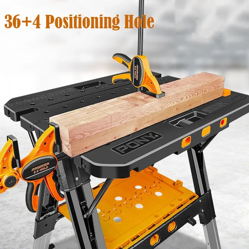 Portable Woodworking Folding Worktable Multifunctional Mobile Small Household Woodworking Worktable Push Saw Table Accessories