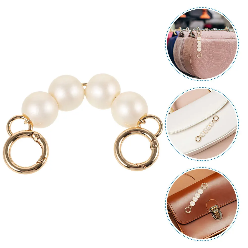 2 Buah Rantai Tas Mahjong ABS Besi Pengganti Tali Ekstensi Pendek DIY Aksesoris Tas Tangan Dompet Bergaya Praktis