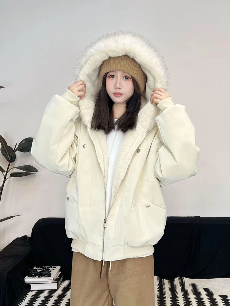 

Новая зимняя мужская утепленная куртка-жилет из искусственной кожи с капюшоном, больших размеров, в корейском стиле, Mountain Eagle, теплая, с длинными рукавами